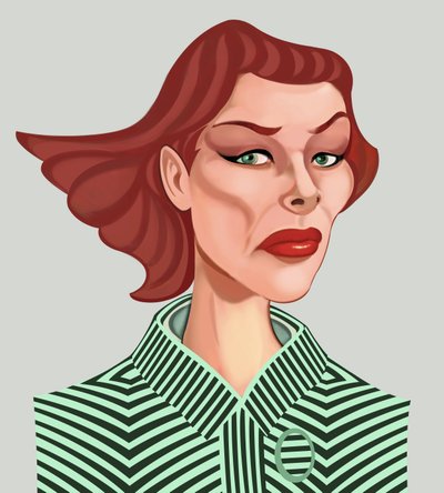 Katharine Hepburn, 2021 (dijital) by Neale Osborne