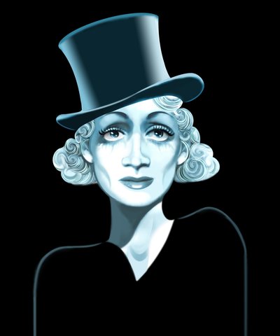Marlene Dietrich, 2021 (dijital) by Neale Osborne