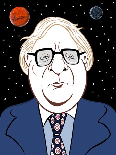 Ray Bradbury, 2019 (dijital) by Neale Osborne