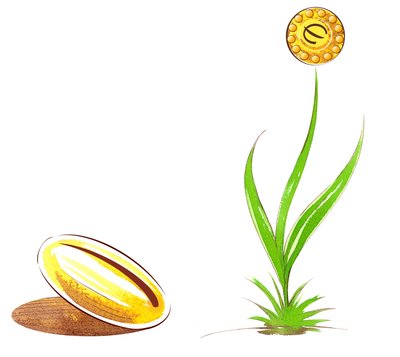 Tohum ve ateş - finansal alegori çizimi by Neale Osborne