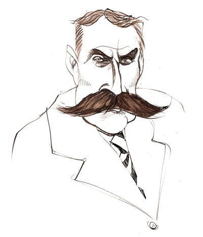 Sir Edward Elgar, 2022 (mürekkep) by Neale Osborne