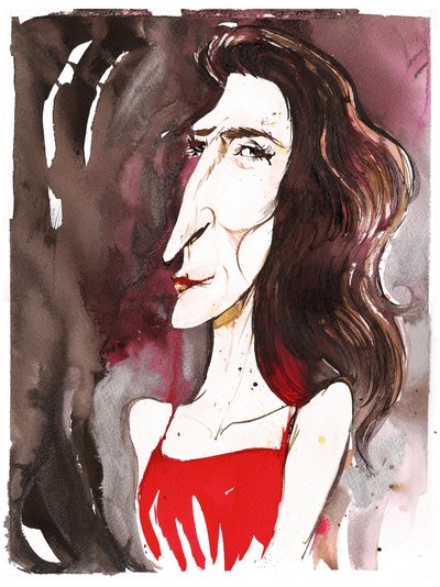 Véronique Gens, 2025 (mürekkep) by Neale Osborne