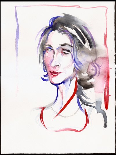 Véronique Gens, 2025 (suluboya) by Neale Osborne