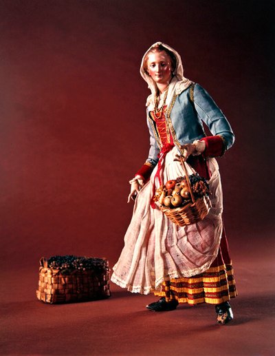 Çoban, Noel Kreşinden ve ağaçtan (pişmiş toprak ve kumaş) by Neapolitan School