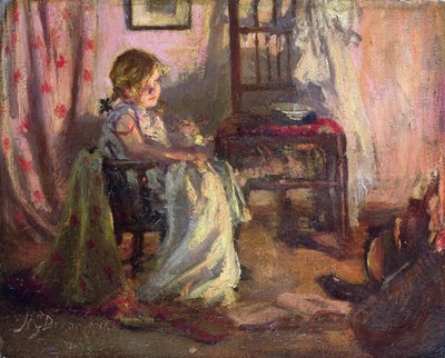 şöminenin yanında by Nellie Gertrude Dixon