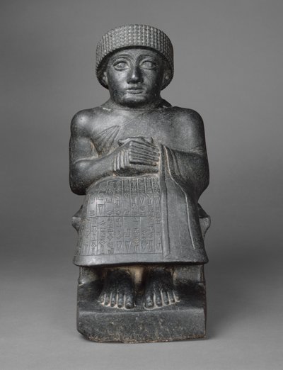 Gudea Heykeli, MÖ 2090 dolayları (diyorit) by Neo Sumerian