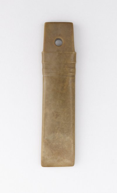 Düz keski (gui) Qijia kültürü (yeşim (nefrit)) by Neolithic Period Chinese School