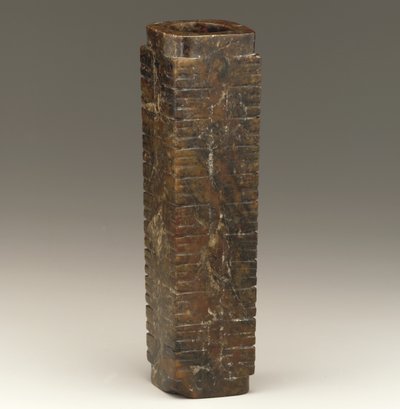 Uzun tüp (cong) Tai Gölü bölgesi, Liangzhu kültürü, MÖ 3300-2250 by Neolithic Period Chinese School