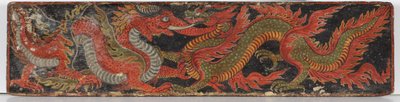 Budist el yazması kapağı, 1659 (ahşap üzerine opak klozet) by Nepalese School