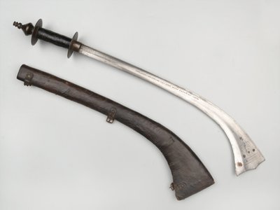 Kora kılıcı ve kın by Nepalese School