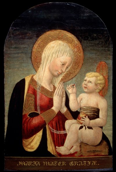 Madonna ve Narlı Çocuk, 15. yüzyıl by Neri di Bicci