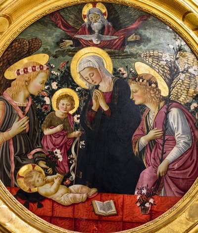 Meryem Ana, Aziz Yuhanna ve iki melek Mesih Çocuk