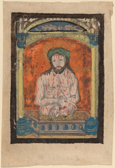 Hüzünlerin Adamı Olarak İsa by Netherlandish 15th Century