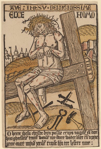Hüzünlerin Adamı Olarak İsa by Netherlandish 15th Century