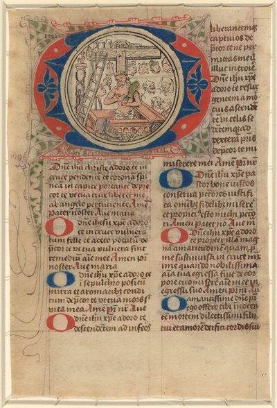 Hüzünlerin Adamı Olarak İsa by Netherlandish 15th Century