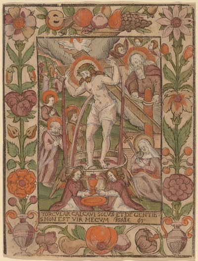 Şarap Basında İsa by Netherlandish 16th Century