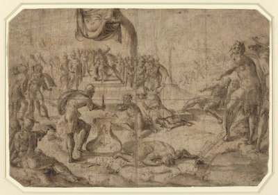 Kurban Sahnesi (Gaius Mucius Scaevola?) by Netherlandish 16th Century