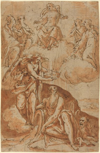 Aziz Jerome (?) by Netherlandish 16th Century