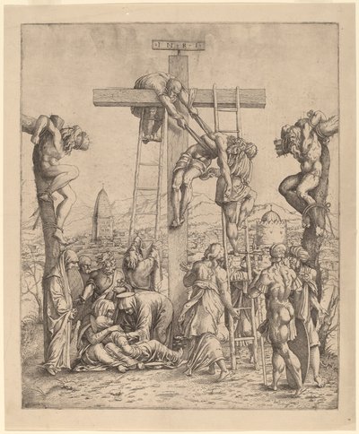 Haçtan İniş by Netherlandish 16th Century after Andrea Mantegna