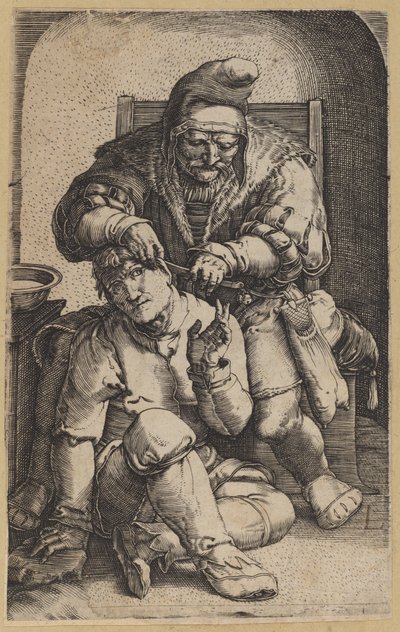 Cerrah [ters kopya] by Netherlandish 16th Century, after Lucas van Leyden