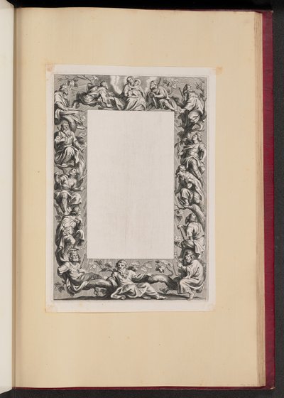 Jesse Ağacı ile Sınır İllüstrasyon by Netherlandish 17th Century
