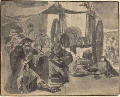 Pazar Sahnesi by Netherlandish 17th Century
