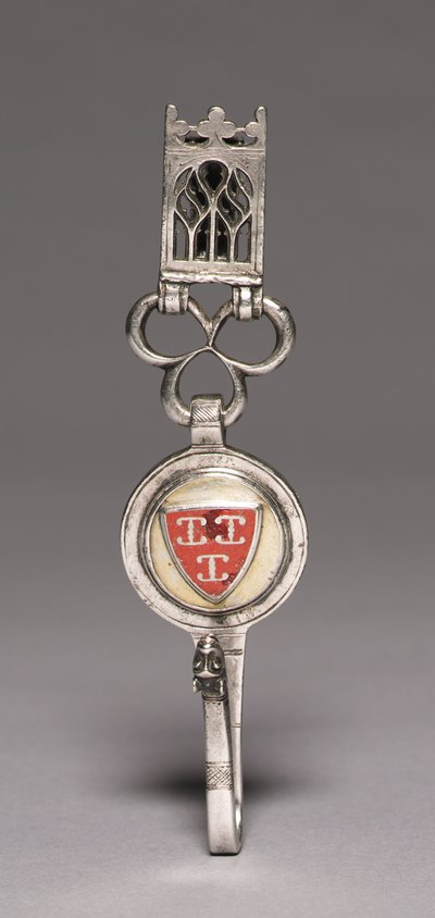 Clavendier (Kemer Kancası), c.1400 (gümüş, yaldızlı gümüş, champlevé emaye) by Netherlandish School