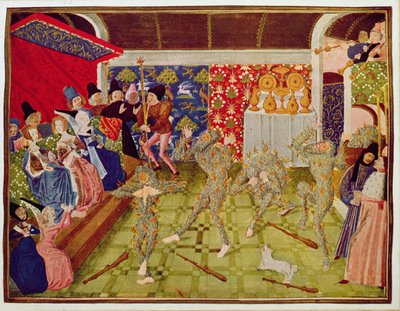 Harl 4380 fol.1 Bal des Ardents, 28 Ocak 1393, 