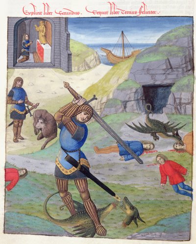 Ms 324 f.35 v. Cadmus, Metamorphoses 10, Ovid, 1497 by Netherlandish School