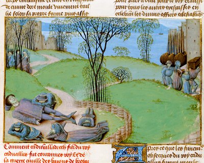 Ms. Royal 15 E.IV fol.187 Kıtlıktan ölümler, 