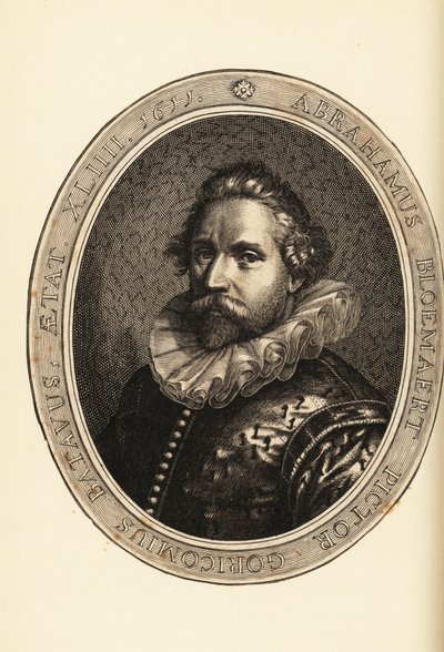 Abraham Bloemaert'in portresi, Hollandalı ressam ve grafiker, oymacı ve oymacı, Haarlem Mannerist by Netherlandish School