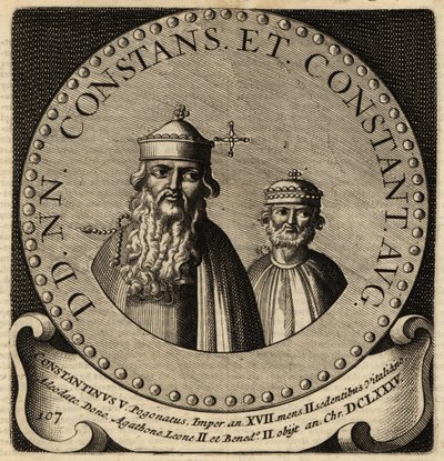 Bizans İmparatorları II. Konstans ve IV. Konstantin