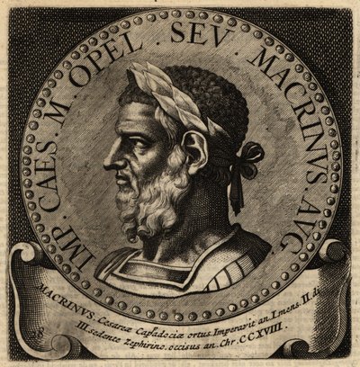 Roma İmparatoru Macrinus'un portresi. by Netherlandish School