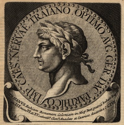 Roma İmparatoru Trajan'ın portresi. by Netherlandish School