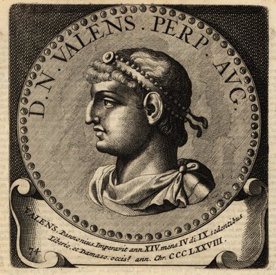 Roma İmparatoru Valens'in portresi. by Netherlandish School