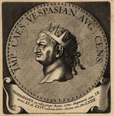 Roma İmparatoru Vespasian'ın portresi. by Netherlandish School