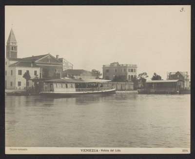 Lido limanının görünümü Venedik - Veduta del Lido (nesne üzerindeki başlık) by Neue Photographische Gesellschaft