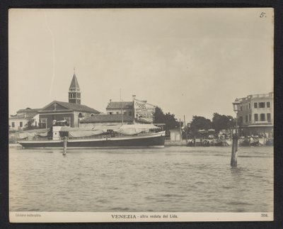 Lido rıhtımının görünümü Venedik - altra veduta del Lido (nesne üzerindeki başlık) by Neue Photographische Gesellschaft