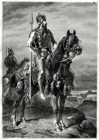 Galyalı atlı, 19. yüzyıl by Neuville