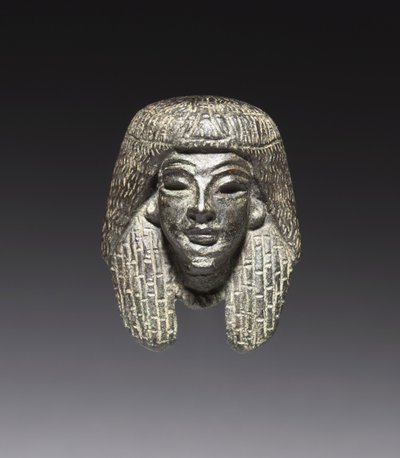 "Shawabty Bundle"dan bronz binek: Head, 18. yüzyılın sonlarından 19. yüzyılın başlarına kadar, MÖ 1336-1256 dolayları by New Kingdom Egyptian