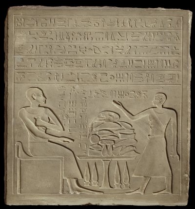 Imeny Stela (kireçtaşı) by New Kingdom Egyptian