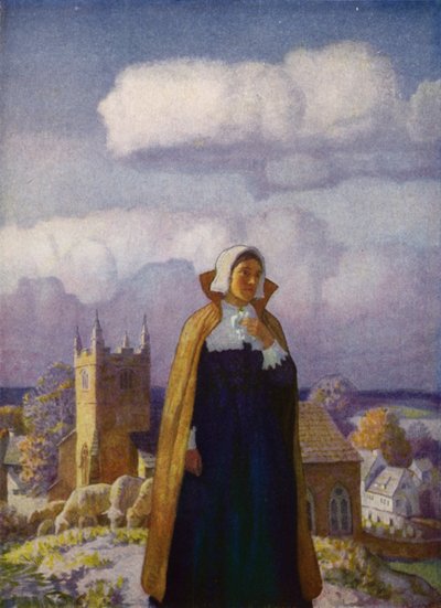 Batıya doğru Ho! Charles Kingsley (renkli taş) by Newell Convers (after) Wyeth