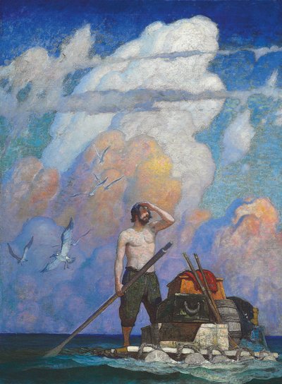 Bir Mil için, ya da Orası İçin, Salım Çok İyi Gitti by Newell Convers Wyeth
