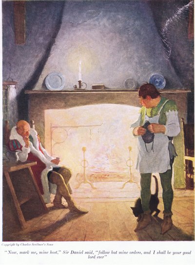 Şimdi beni ev sahibi olarak işaretle Sir Donald dedi ki, emirlerime uy ve sonsuza kadar senin iyi Rabbin olacağım, 1916 by Newell Convers Wyeth