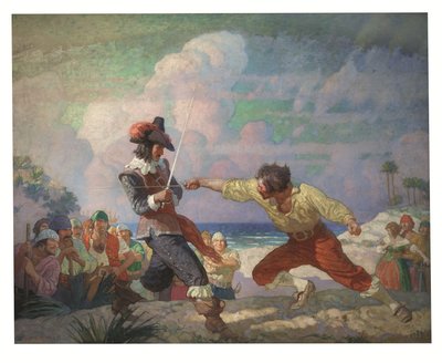Sahilde Düello by Newell Convers Wyeth