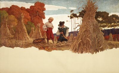 Püriten Mısır Kabuğu, 1941 by Newell Convers Wyeth