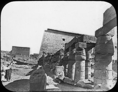 Büyük Tapınak, Luksor, Mısır, c1890 by Newton and Co