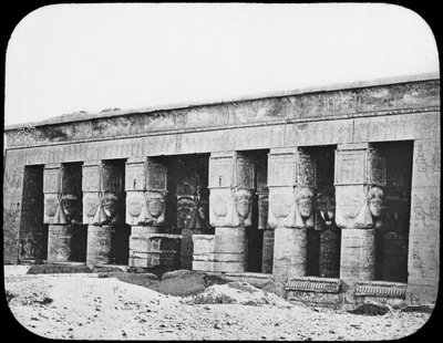 Hathor Tapınağı, Dendera, Mısır, c1890. by Newton and Co