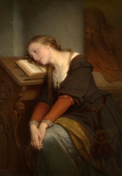 Margaret kilisede (tuval üzerine yağlı boya) by Nicaise de Keyser