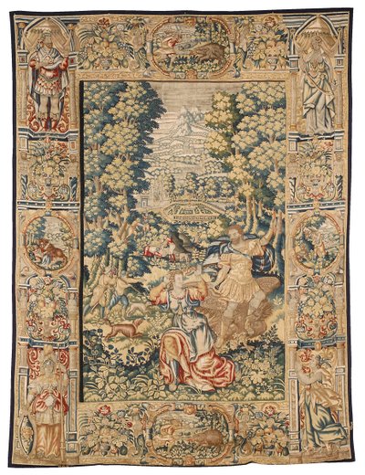 Mitolojik oyun parkı duvar halısı, 17. yüzyılın ilk çeyreği by Nicasius Aerts